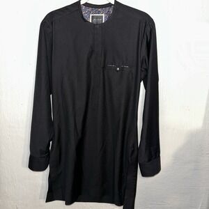 Jason Porsha Bespoke Mens Tunic Dress Shirt PTP 19", Length 35" Designer African